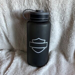 Black Water Bottle with Harley Davidson Logo